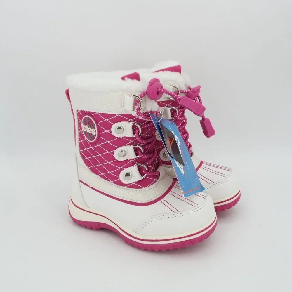Totes Thermolite Galaxy Pink Toddler Snow Boots Size 6 NWT